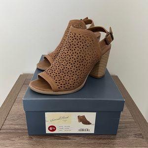 Heeled Sling Back Booties